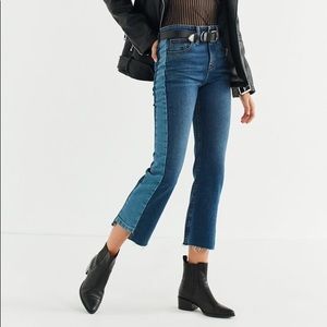 BDG Kick Flare High-Rise Cropped Jean - Striped